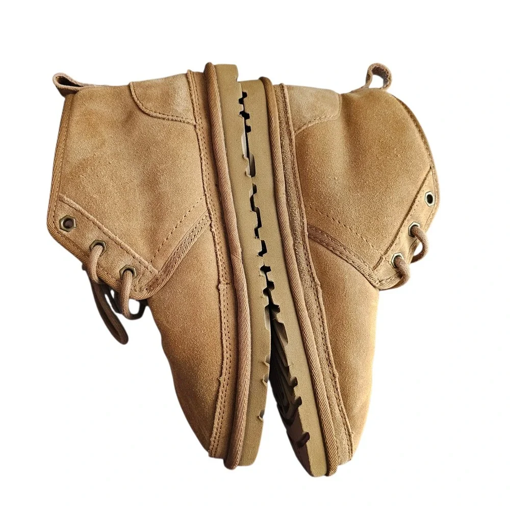 UGG Boots Neumel Chestnut Suede Chukka Lace Up Men's Size‎ 5 Women's Size 7